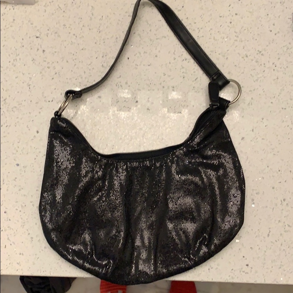 Black sequin purse
